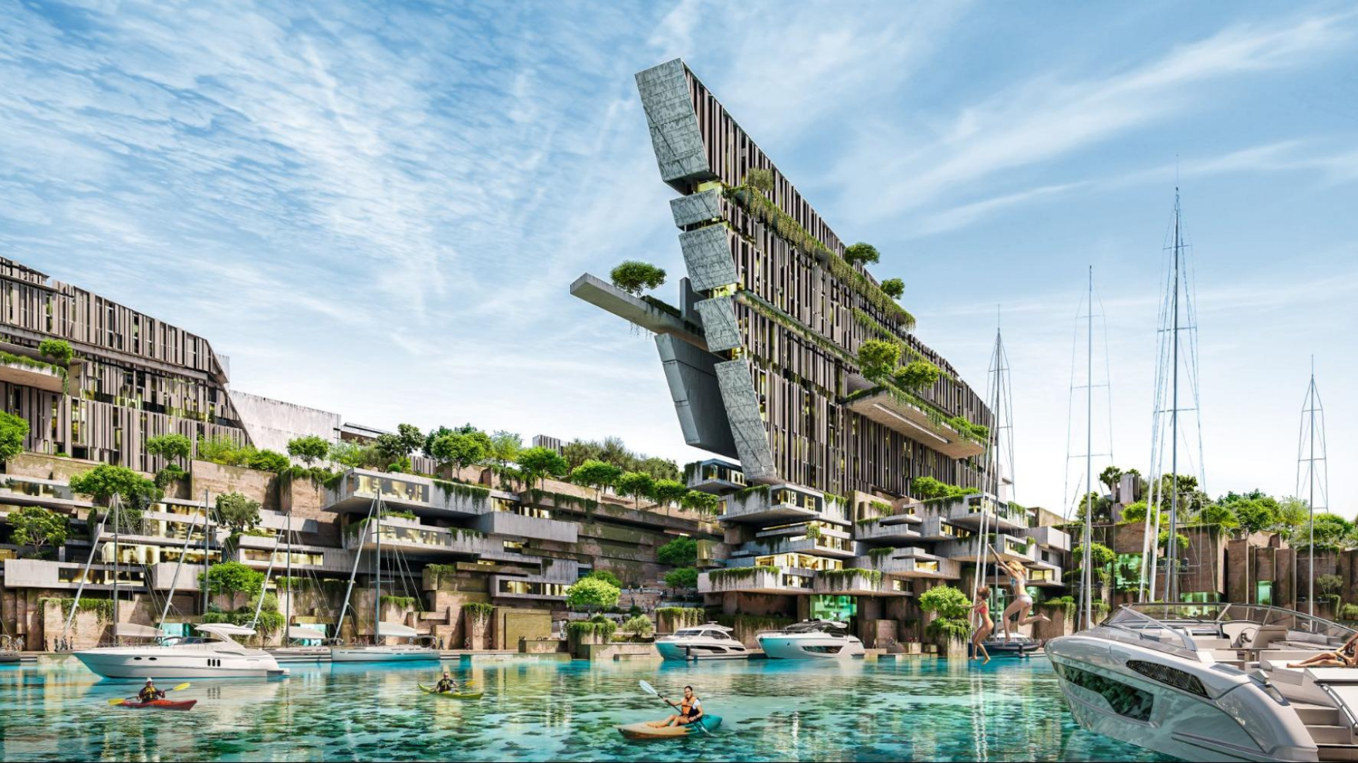 NEOM Sindalah superyacht dock at Saudi Arabia yacht marina